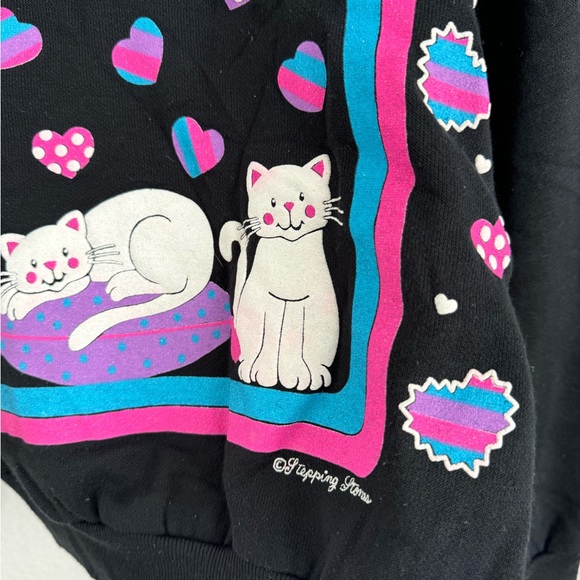 Vintage kids cat sweatshirt - Picture 4 of 4